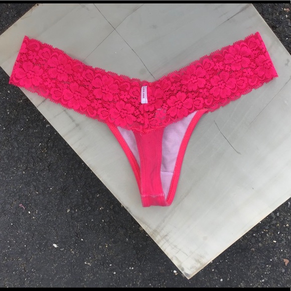 3 pair Victoria Secret thong lace panties OS new - Picture 6 of 10